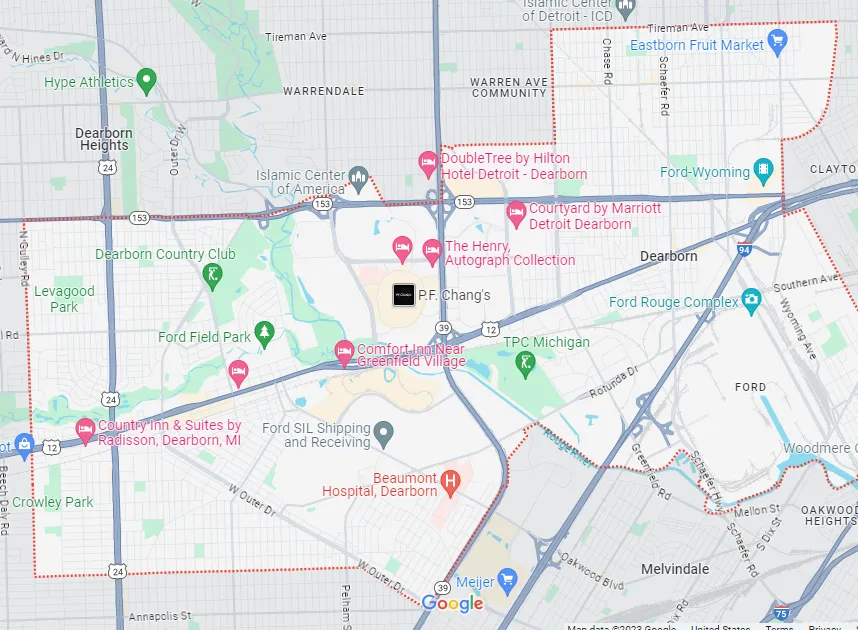 dearborn map