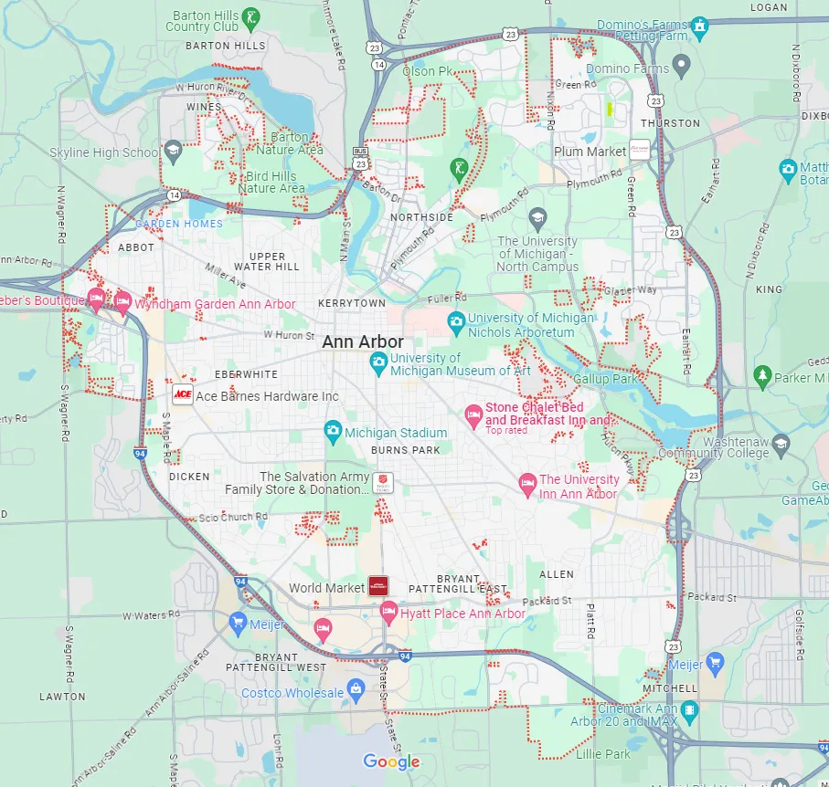 Ann Arbor Map