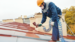Commercial roof painting