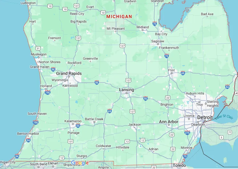 Michigan map