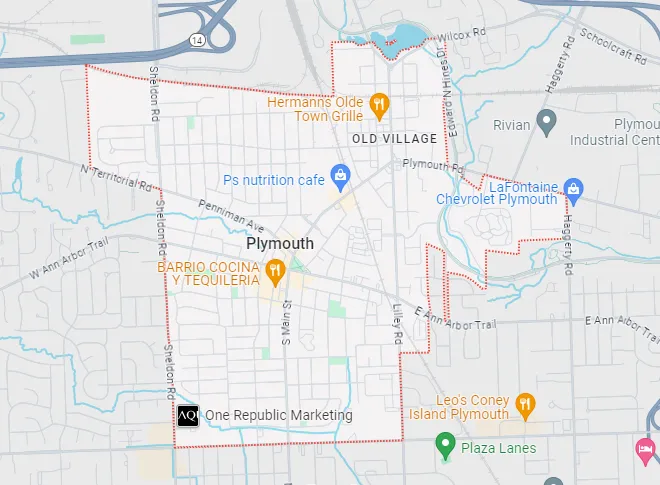 plymouth map
