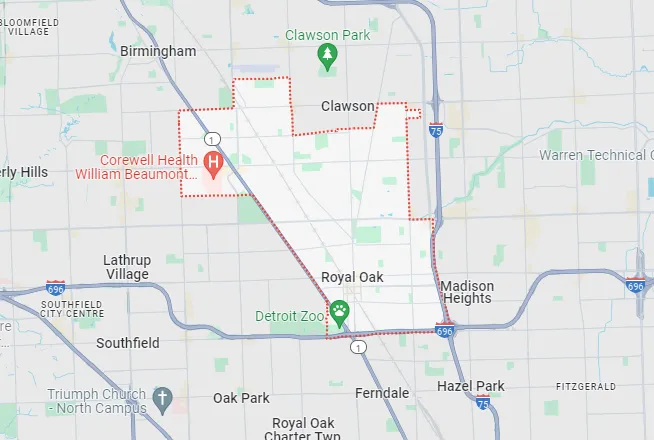 royal oak map