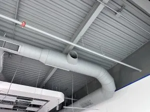 Warehouse ceiling and ductwork painting in Michigan