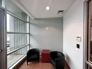 Office waiting area painting with gray walls Michigan