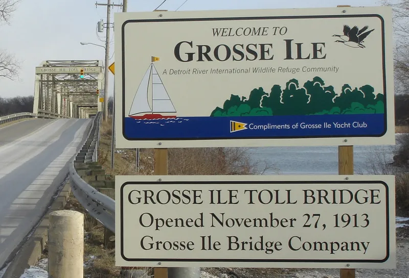 Grosse Ile City Sign