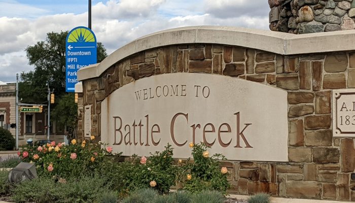 Battle Creek City Sign